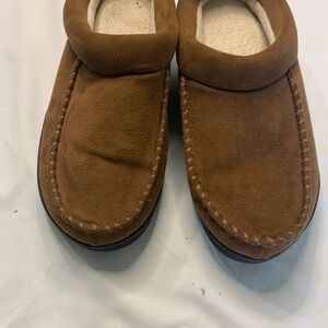 Cozy Brown Men's Suede Slippers